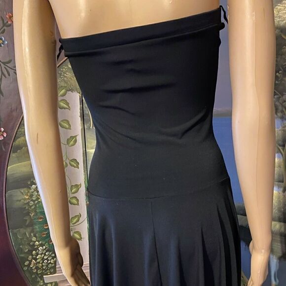 Black Strapless Cocktail Dress, Size Small - Picture 5 of 6